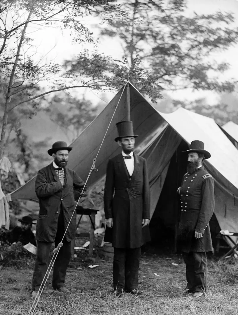 Abraham Lincoln, Allan Pinkerton, and John A. McClernand