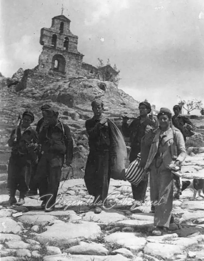 Milicianos durante la Guerra Civil.