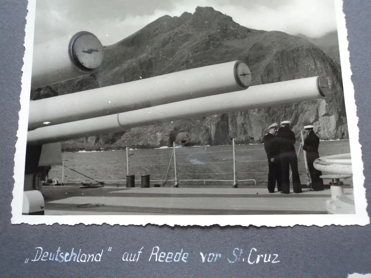 Acorazado Deutschland visita La Palma