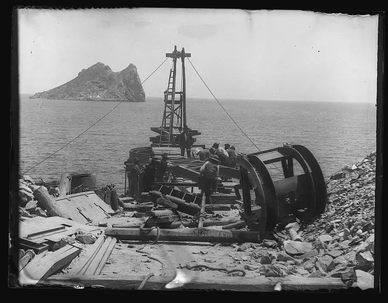 Colocación de una grúa