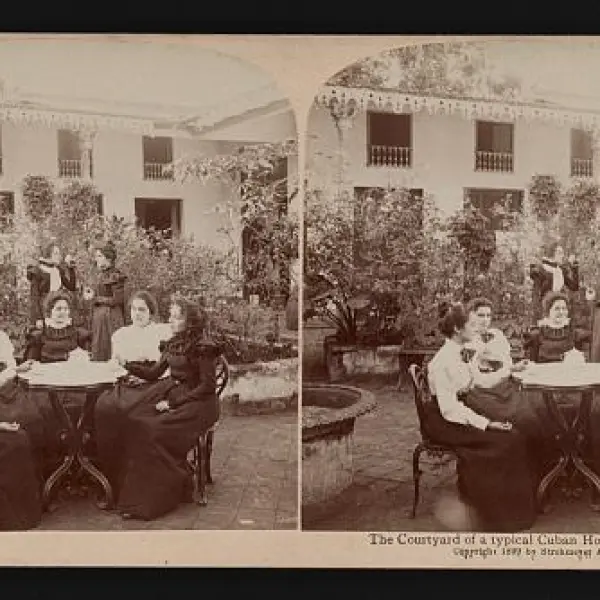 The courtyard 