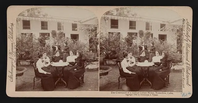 The courtyard 