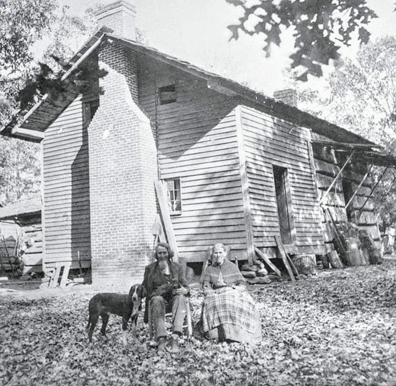 Peter and Viola Jackson Williams and their pets