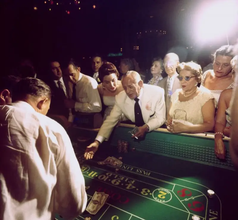 At the opening of Dunes Hotel