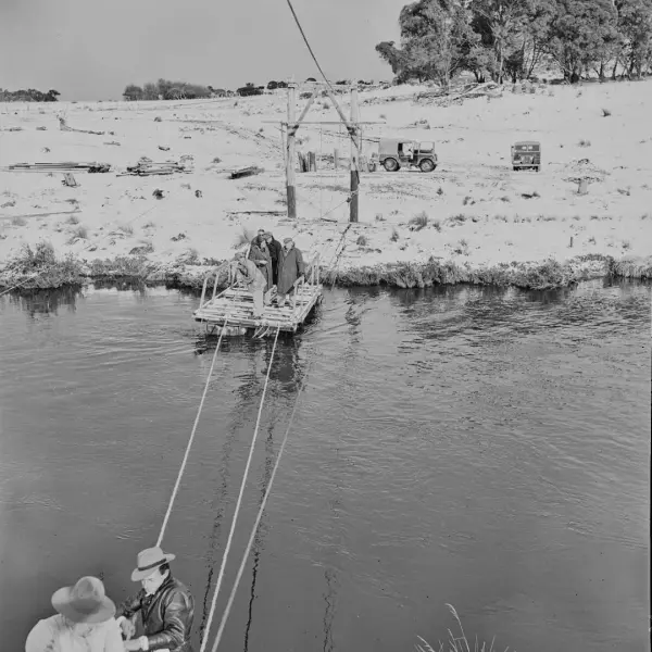 Crossing the Eucumbene River 