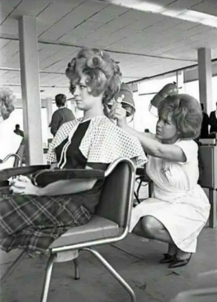 Scene at a Soviet Barbershop