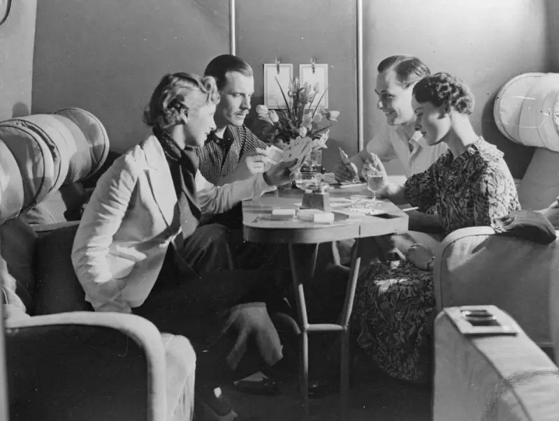 Passengers on an Imperial Airways flight