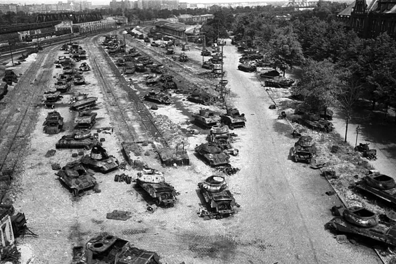 Soviet tank cemetery