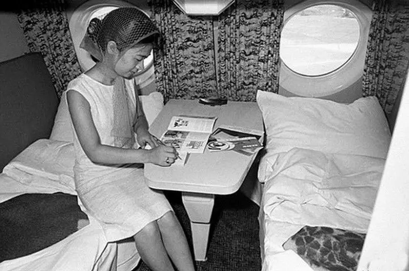 First Class on a Soviet Tu-114 Aircraft
