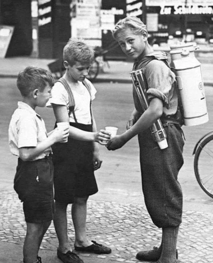A boy selling lemonade