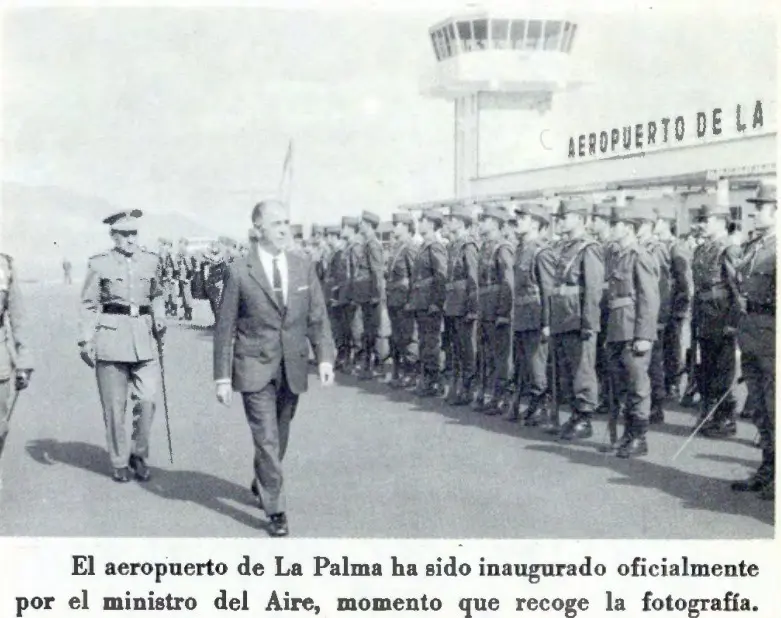 Inauguración aeropuerto de La Palma.