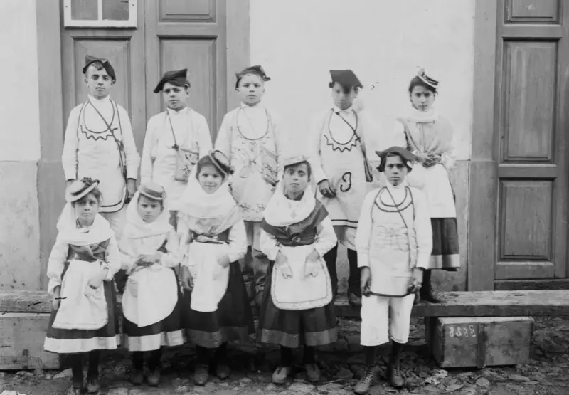 Pastores y pastoras en la Nochebuena.