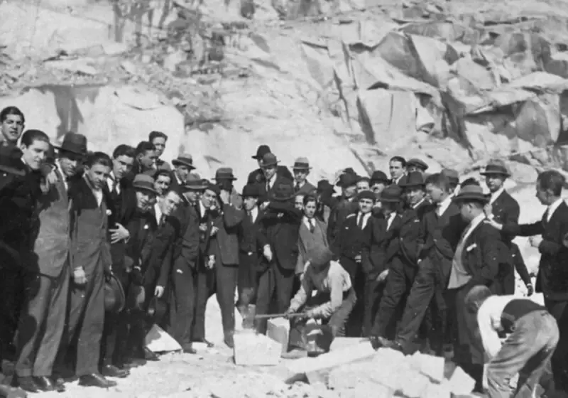 Estudiantes de en las canteras