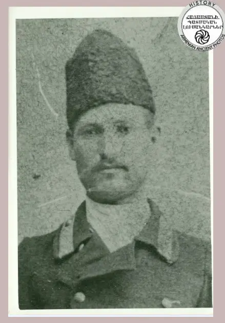 Participant of the battles of Sardarapat and Kyorpalu, military officer Virap Ter-Grigoryan in military uniform