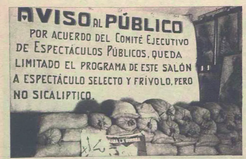 Cartel contra la «sicalípsis»