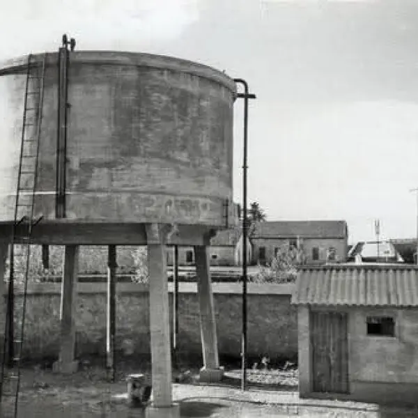 Depósito en la estación de ferrocarril 