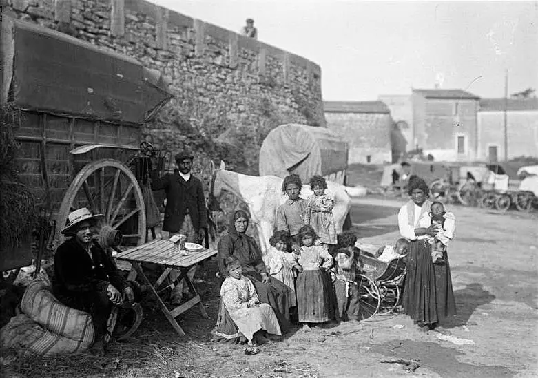 Una familia gitana.