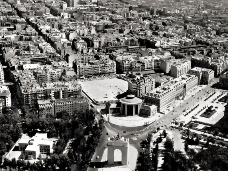 Aérea de la zona de Plaza de Moncloa.