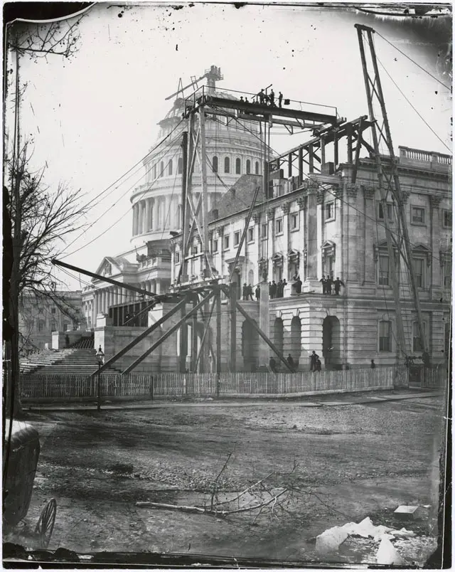 Capitol building under construction