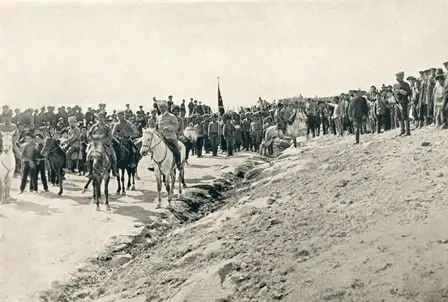 Departure of the Hamazaspi regiment from Etchmiadzin