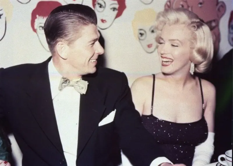 Ronald Reagan with Marilyn Monroe