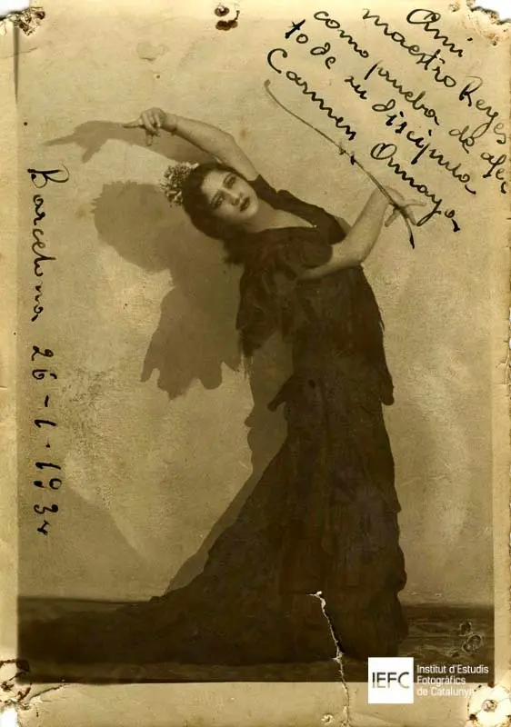 Retrato de Carmen Amaya. 