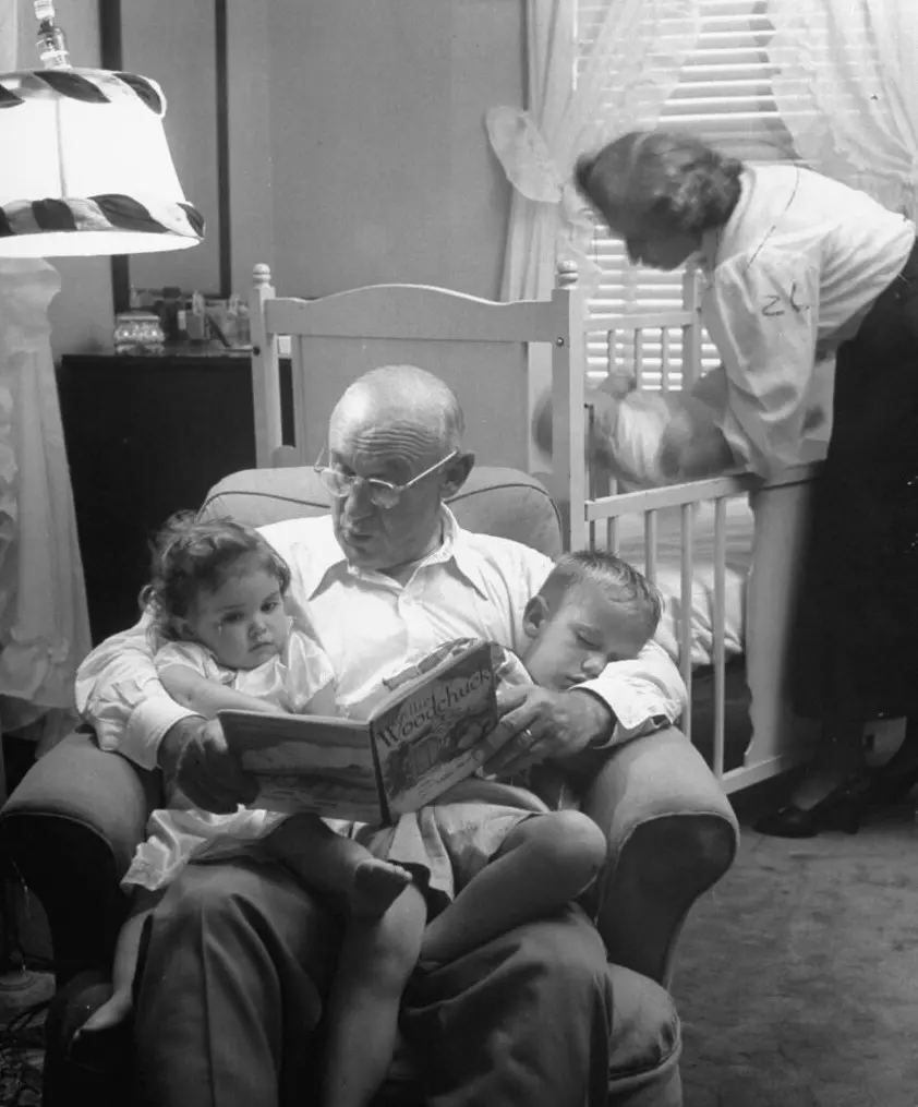 A loving grandfather