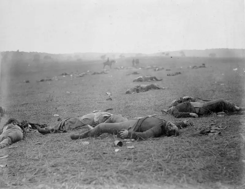 Incidents of the war: "The Harvest of Death"