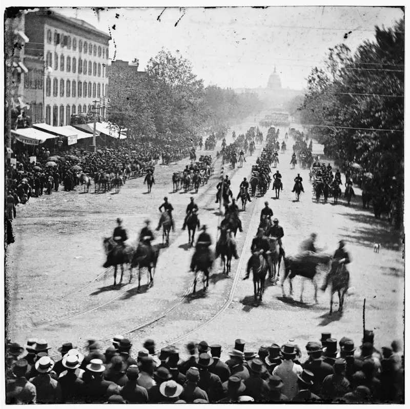 Grandreview of the Union Army. Pennsylvania Avenue