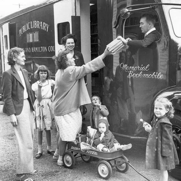 A library bookmobile