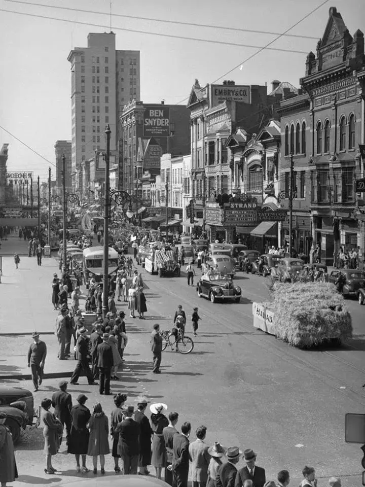 May Day Parade in downtown