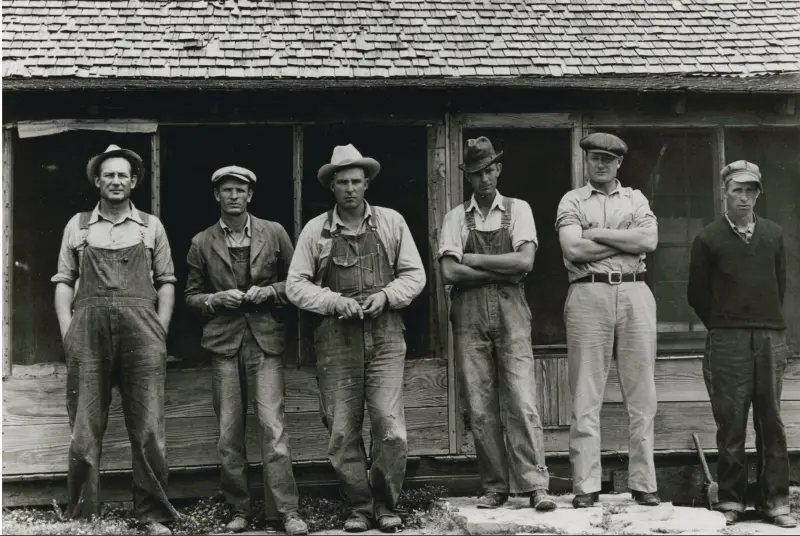 Six tenant farmers without farms