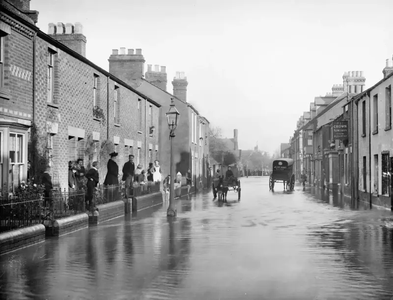 The flooded Lake Street