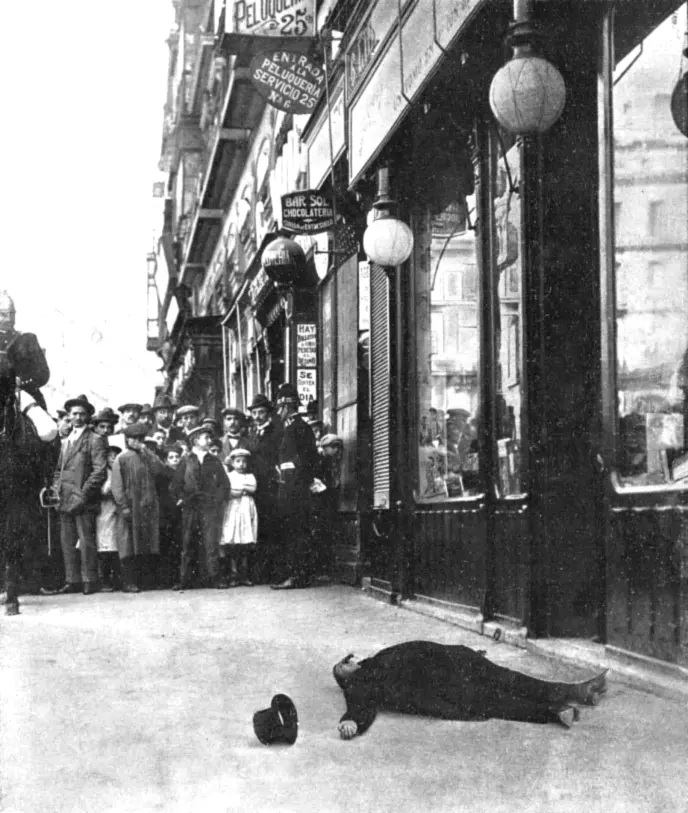 ASESINATO DE CANALEJAS EN LA PUERTA DEL SOL