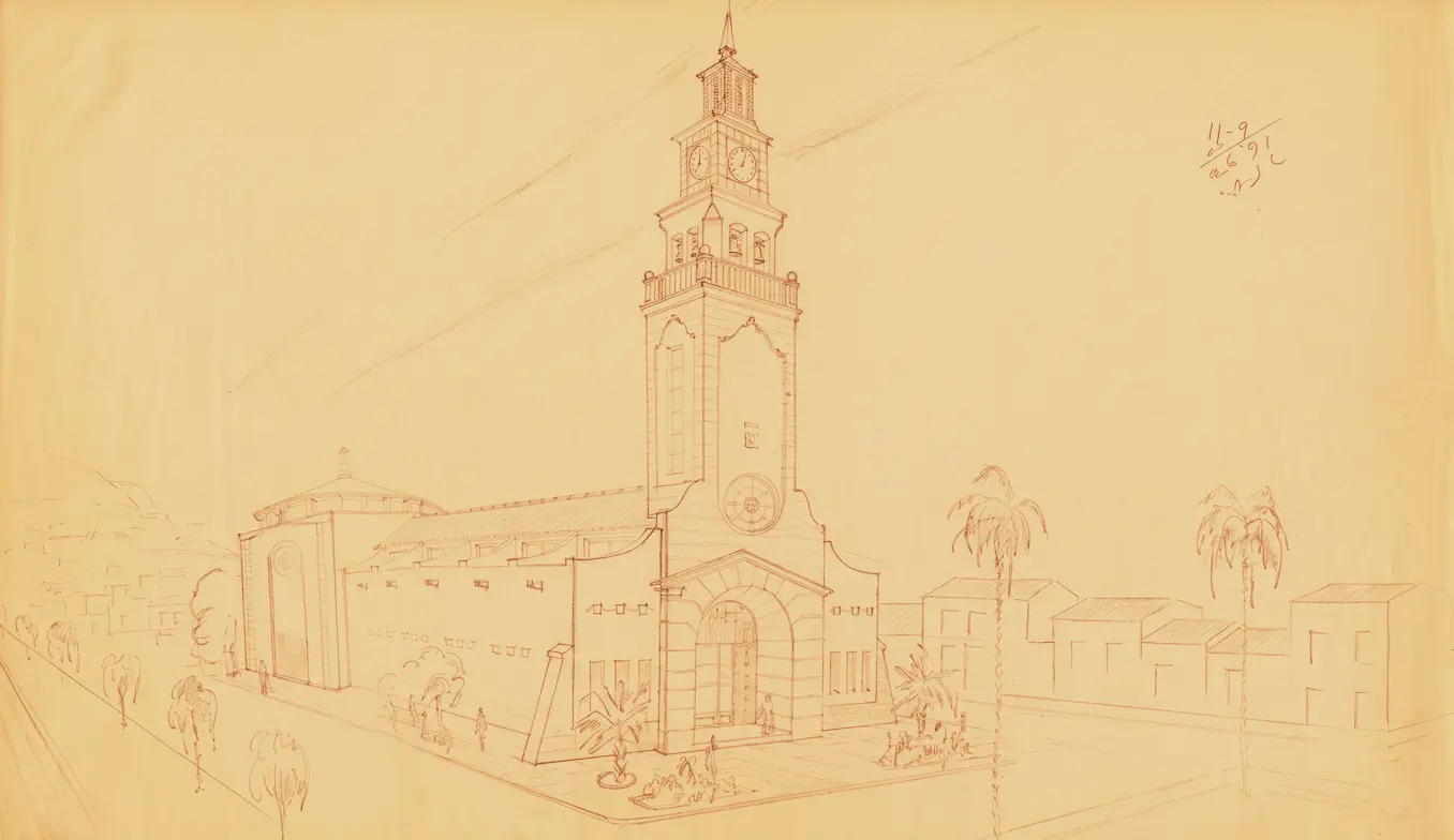 Propuesta nuevo templo de Los Sauces. 