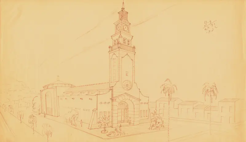 Propuesta nuevo templo de Los Sauces. 