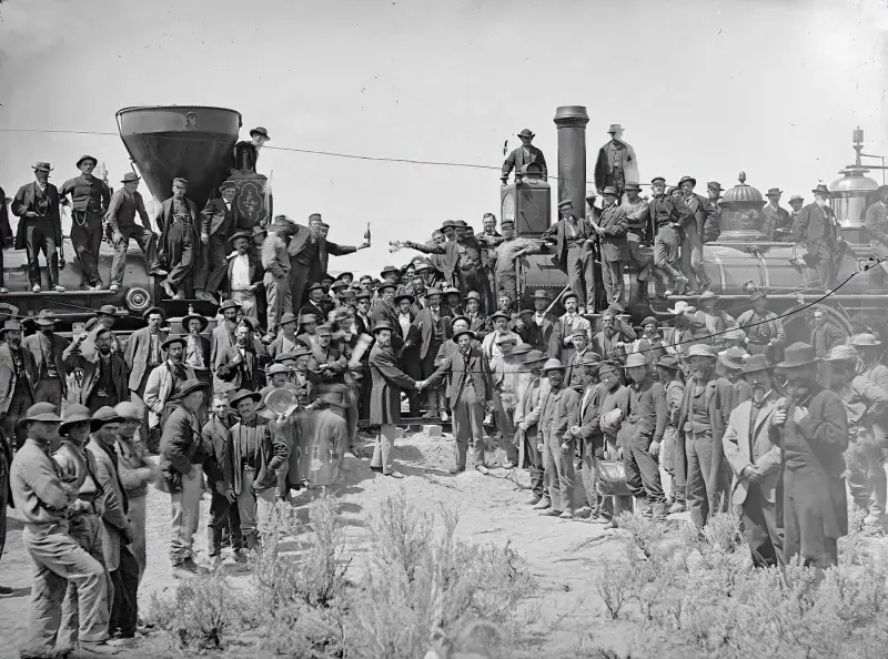 Meeting of the Central Pacific and the Union Rail 