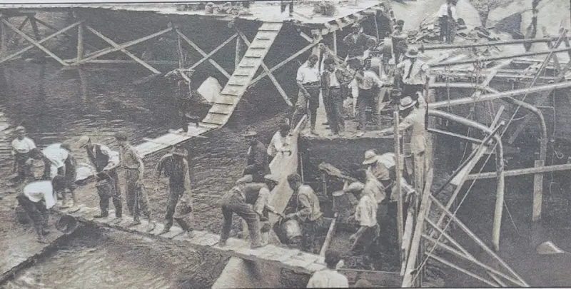 Trabajos en la Presa