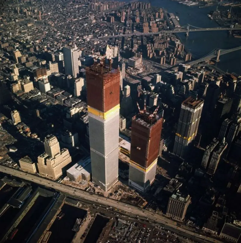 Construction of the World Trade Center towers