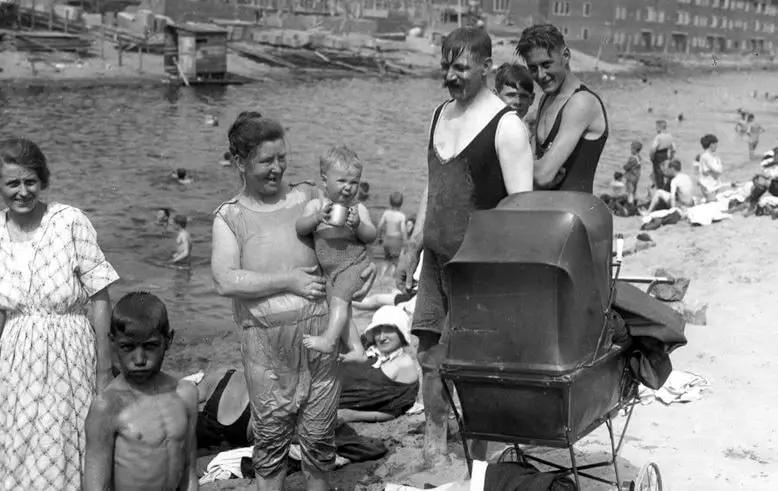 A City Beach in Amsterdam, Holland